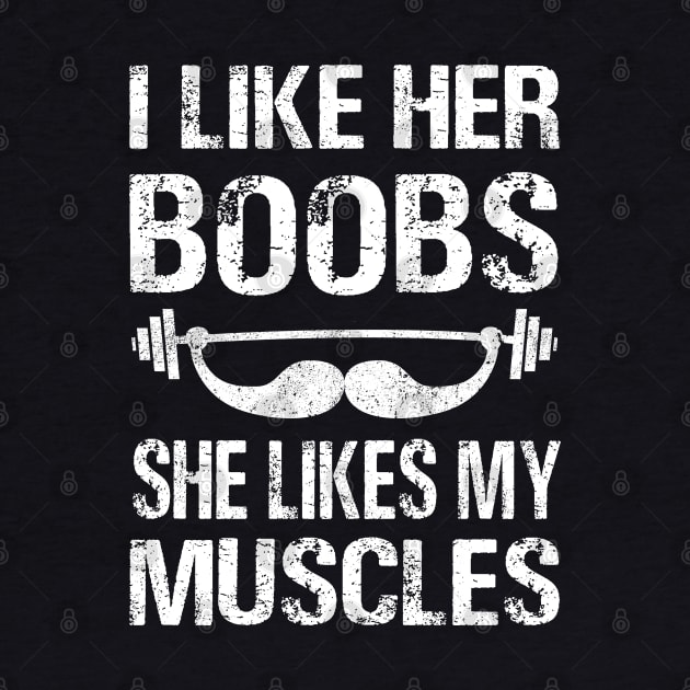 i like her boobs she likes my Muscles by zrika